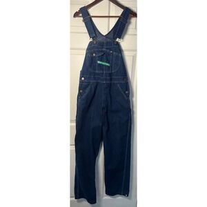 Key Industries Mens Denim Bib Overalls Dark Wash Workwear Pants Size W32 L32